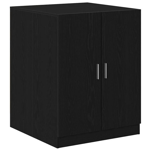 vidaXL Washing Machine Cabinet Black Oak 27.76 x 28.15 x 36.02 in