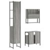 vidaXL Bathroom Furniture Set Grey Sonoma Engineered Wood Three Piece Set