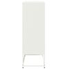 vidaXL Highboard White Cold-rolled steel Medium Highboard Rectangular
