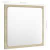 vidaXL Mirror Sonoma Oak Engineered wood, Acrylic 15.7 x 0.6 x 14.6 in