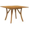 vidaXL Garden Table Natural Wood Solid Acacia wood 43.3 in Durable