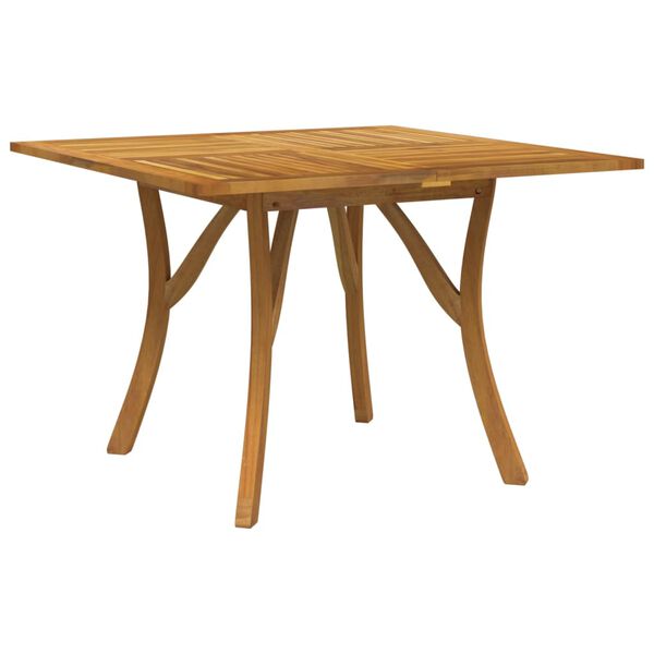 vidaXL Garden Table Natural Wood Solid Acacia wood 43.3 in Durable