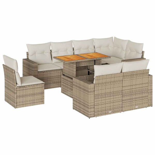vidaXL Garden Sofa Set Beige