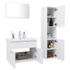 vidaXL Bathroom Furniture Set White Engineered wood, acrylic Compact