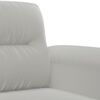 vidaXL 3 Piece Sofa Set with Pillows Light Gray Microfiber Fabric