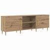 vidaXL TV Cabinet Artisan oak 59.06 x 11.81 x 19.69 in Engineered wood