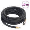 vidaXL Hybrid Air Hose Black 0.6" 32.8' Rubber and PVC