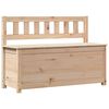vidaXL Bench Natural Pine Solid Pine Wood Medium Storage Bench