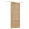 vidaXL Sliding Door ORKDAL Brown 33.86 x 83.07 in Solid Pine Wood