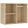 vidaXL LED Dressing Table With Cabinet Sonoma oak Engineered wood, acrylic