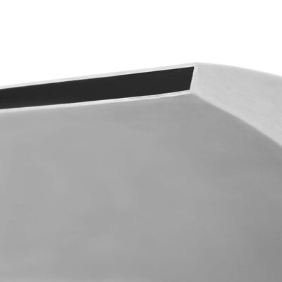 vidaXL Pool Fountain Stainless Steel 19.7"x11.8"x20.9" Silver