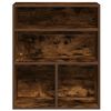 vidaXL Book Cabinet Smoked Oak Engineered Wood Medium Book Cabinet