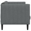 vidaXL Sofa Dark grey Polyester fabric, plywood, solid wood, foam 2-seater