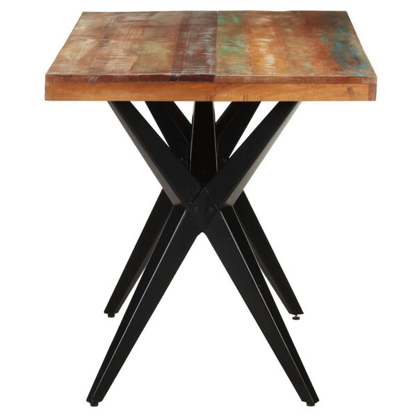 vidaXL Dining Table 55.1"x27.6"x29.9" Solid Reclaimed Wood