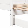 vidaXL Pull-out Day Bed White 80.12 x 72.44 x 22.24 in Solid Pine Wood