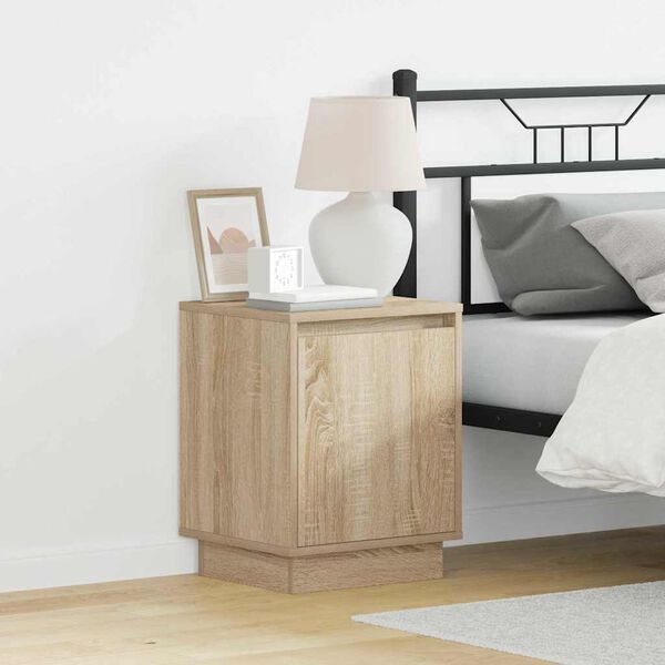 vidaXL Bedside Cabinet Sonoma Oak 15.35 x 13.58 x 19.69 in