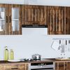 vidaXL Kitchen Wall Cabinet Smoked oak Engineered wood 23.6x12.2x15.7 in