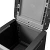 vidaXL Garden Storage Box Dark grey and black 100% Polypropylene Medium