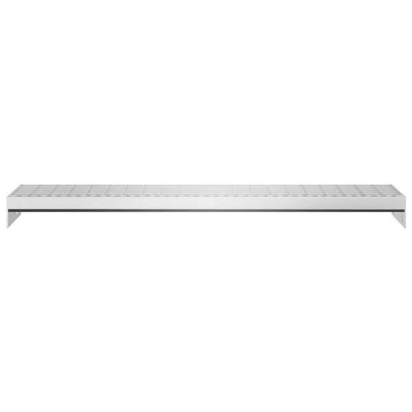 vidaXL Grate Step Silver Galvanized Steel Large Non-slip Grate Step
