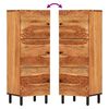 vidaXL Highboard 15.7"x13"x43.3" Solid Wood Acacia