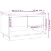 vidaXL TV Cabinet White Engineered Wood 27.6x16.1x17.3 in TV Cabinet