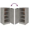 vidaXL Shoe Cabinet Concrete gray Engineered wood Compact Shoe Cabinet