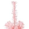 vidaXL Artificial Half Christmas Tree Pink PVC, Steel 82.7 in