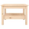 vidaXL Coffee Table Natural Pine Solid Pine Wood Medium Coffee Table