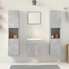 vidaXL Bathroom Furniture Set Concrete Gray, White