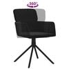 vidaXL Swivel Dining Chair Set of 2 Black