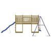vidaXL Outdoor Playset Brown Solid pine wood Large Durable