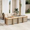 vidaXL Garden Sofa Set Beige