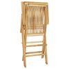 vidaXL Garden Dining Set Teak Fine sanded teak hardwood Medium Foldable