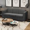 vidaXL Sofa Dark Gray Polyester Standard Removable Covers Sofa