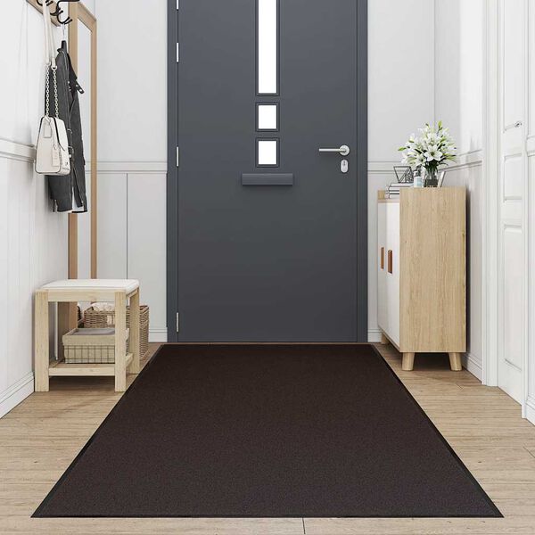vidaXL Doormat Brown Polypropylene and PVC Large Durable Doormat