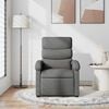 vidaXL Recliner Chair Dark Grey 100% polyester fabric, metal, plywood