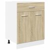 vidaXL Kitchen Cabinet Set Set of 8 Sonoma Oak Engineered Wood Large