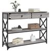 vidaXL Console Table Grey Sonoma Engineered wood 39.4 x 11.0 x 29.5 in