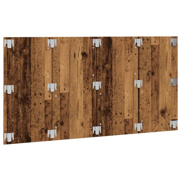 vidaXL Bed Headboard Old Wood Engineered Wood Full Wall Mounting