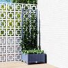 vidaXL Garden Planter Blue grey Polypropylene Large Planters