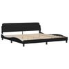 vidaXL Bed Frame Black and White