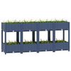 vidaXL Raised Bed Blue Grey Polypropylene Large Durable Planter Box
