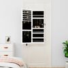 vidaXL Mirror Jewelry Cabinet White