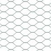 vidaXL Fence with Post Green 1.31 x 328.08 ft Steel and PVC