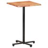 vidaXL Bar Table Natural wood Solid Acacia wood Compact Industrial