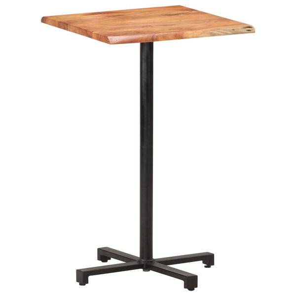 vidaXL Bar Table Natural wood Solid Acacia wood Compact Industrial