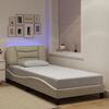 vidaXL Bed Frame Cream