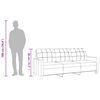 vidaXL 3-seater Sofa Cream