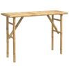vidaXL Console Table Natural Bamboo Medium Decorative Inlays