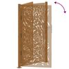 vidaXL Garden Gate 39.4x68.9" Weathering Steel Flame Design